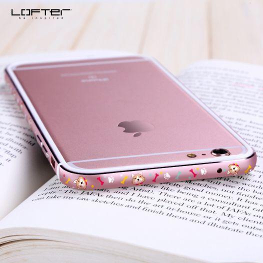 

Металлический бампер Epik Lofter Cutie Series для Apple iPhone 6/6s (4.7") Собачка