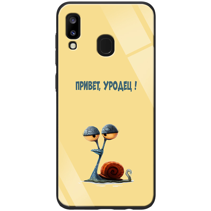 

TPU+Glass чехол Epik ForFun для Samsung Galaxy A20 / A30 Привет уродец