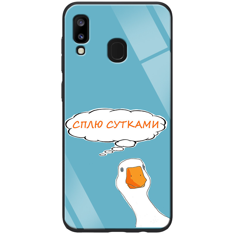 

TPU+Glass чехол Epik ForFun для Samsung Galaxy A20 / A30 Сплю сутками