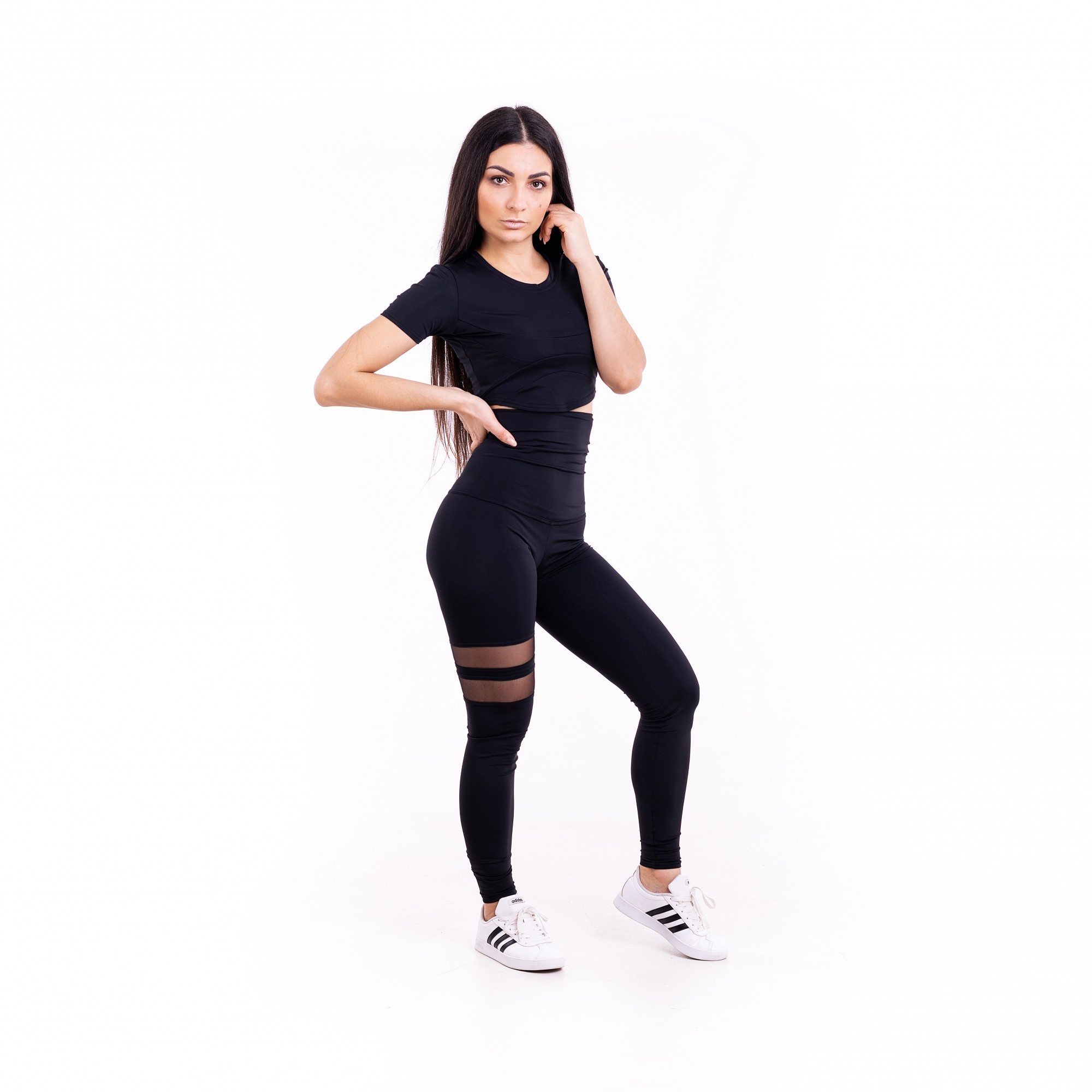 

Комплект FitU спортивный женский Net Line Classic T-sh black черный, Комплект FitU спортивный женский Net Line Classic T-sh black черный XL