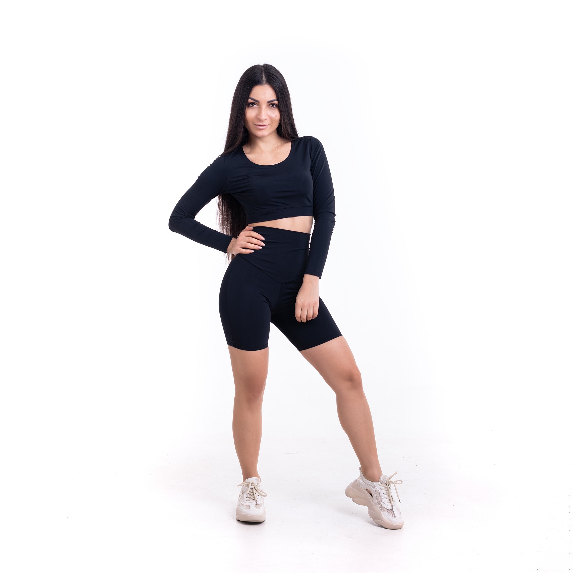 

Велосипедки FitU спортивные женские Classic black черные, Велосипедки FitU спортивные женские Classic black черные XL