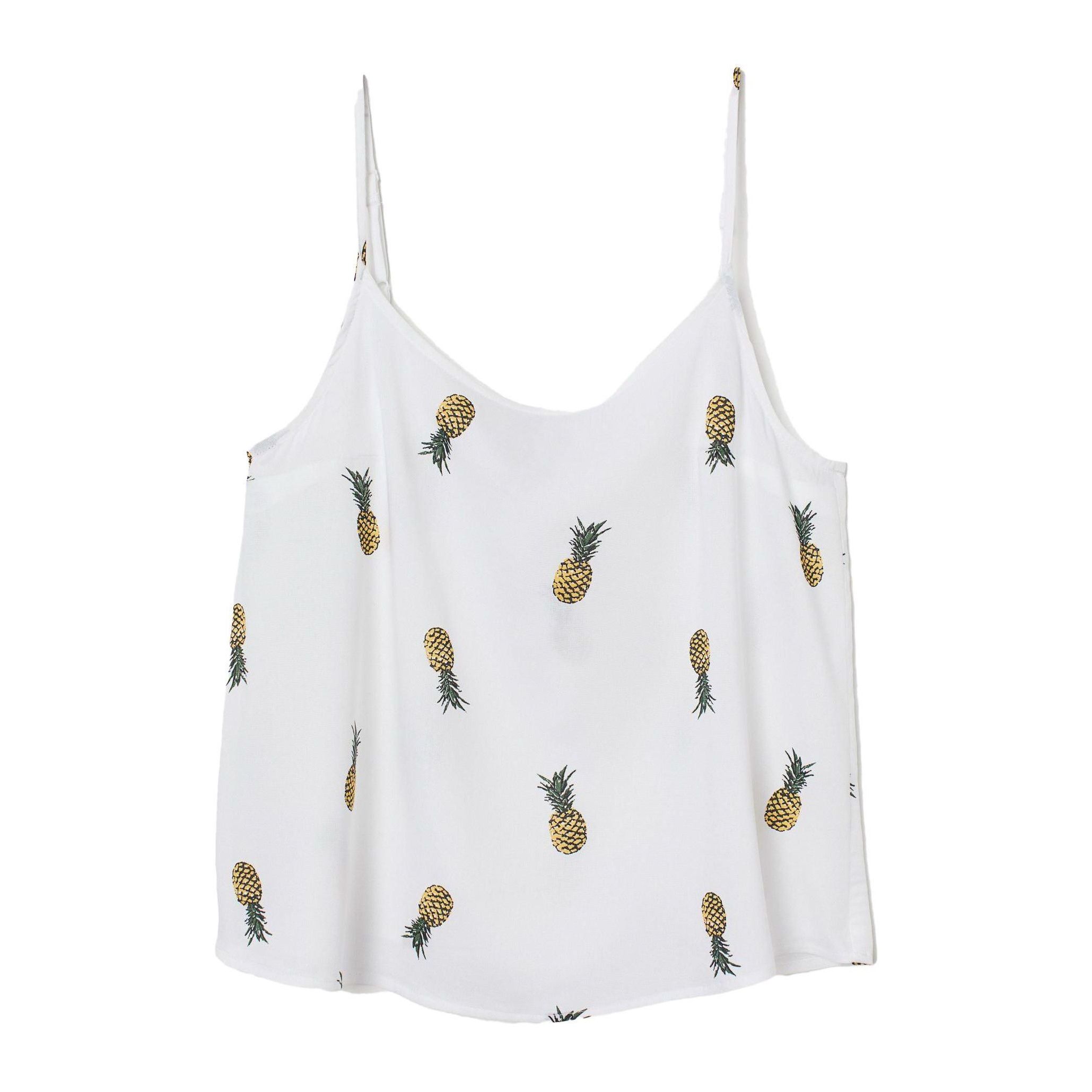 

Топ H&M 7452470-AAPB 42 Белый с разноцветным