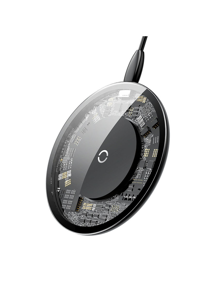 

Беспроводное зарядное устройство Baseus Simple Crystal QI CCALL-AJK01 чёрное