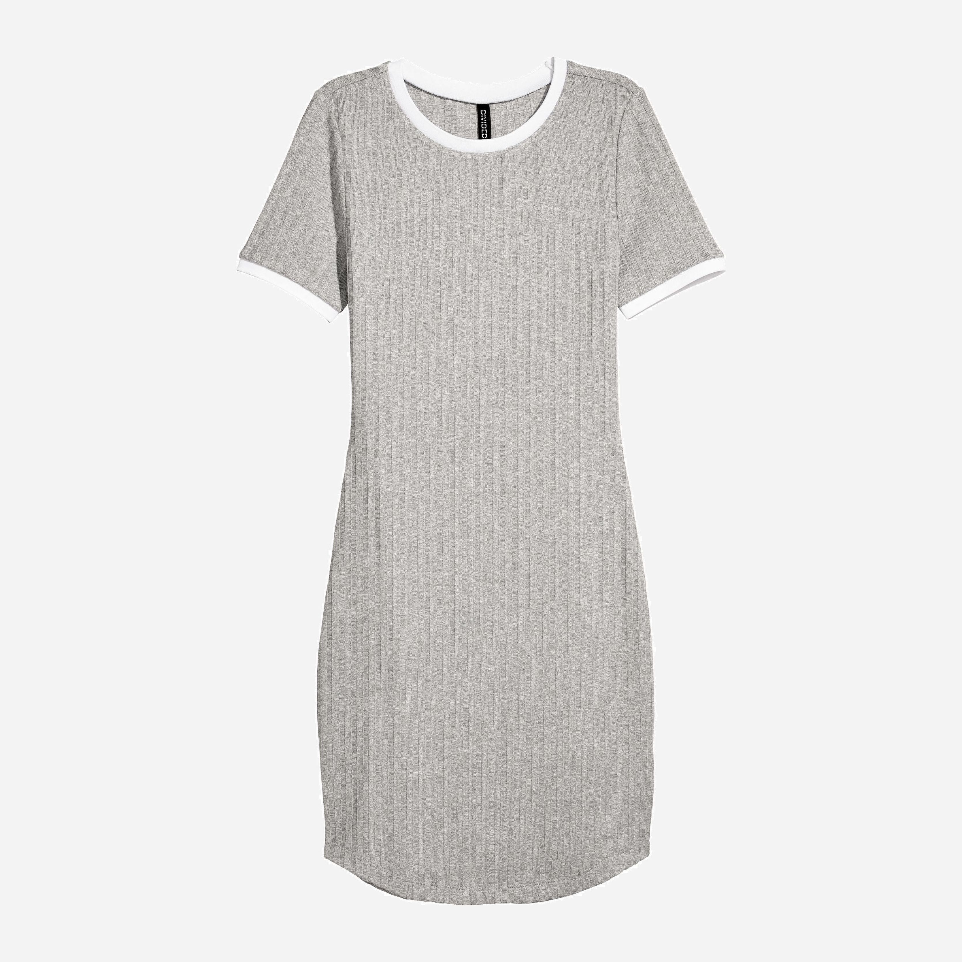 

Платье H&M 5199297-AAXA 44 Серое с белым