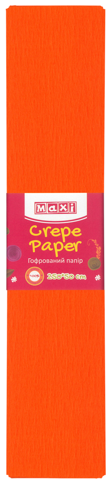 

Набор гофрированной бумаги Maxi 100% 50 х 250 см 10 шт Оранжевой (MX61616-06)