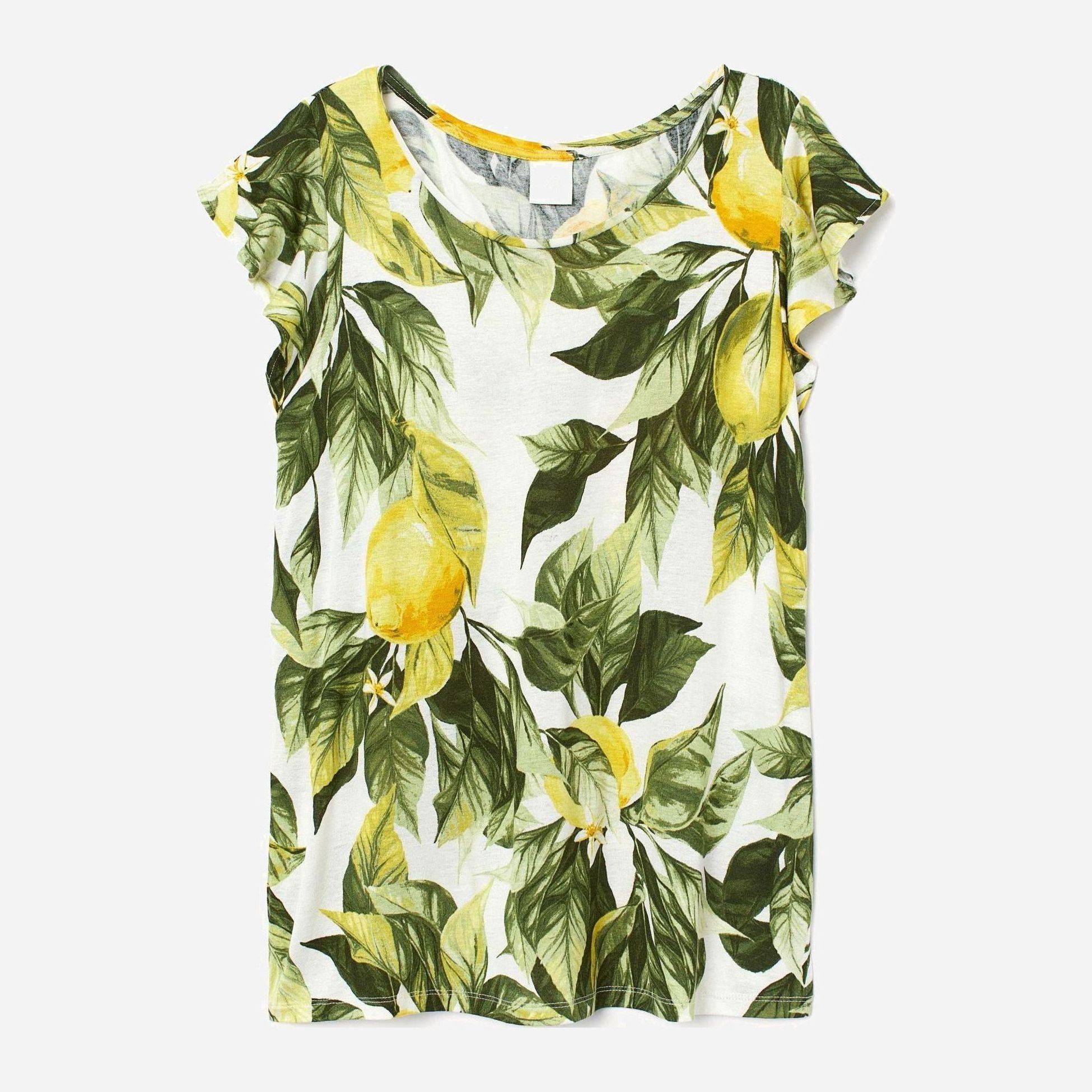 

Футболка H&M 8180361-AAPB S Белая с разноцветным
