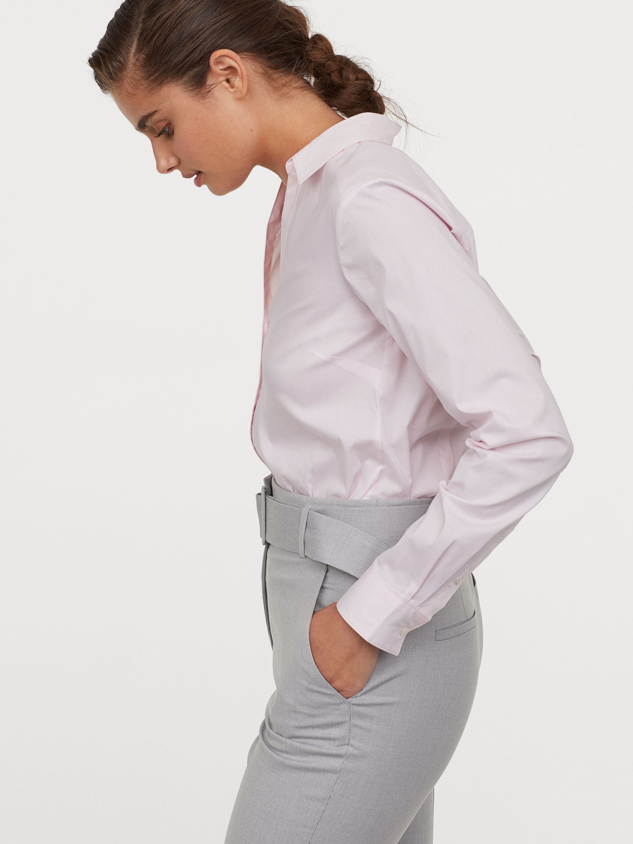 

Блузка H&M 5079097-AEEH 38 Белая с розовым