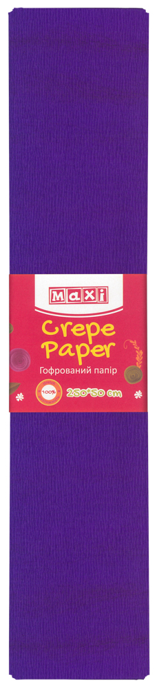

Набор гофрированной бумаги Maxi 100% 50 х 250 см 10 шт Фиолетовой (MX61616-12)