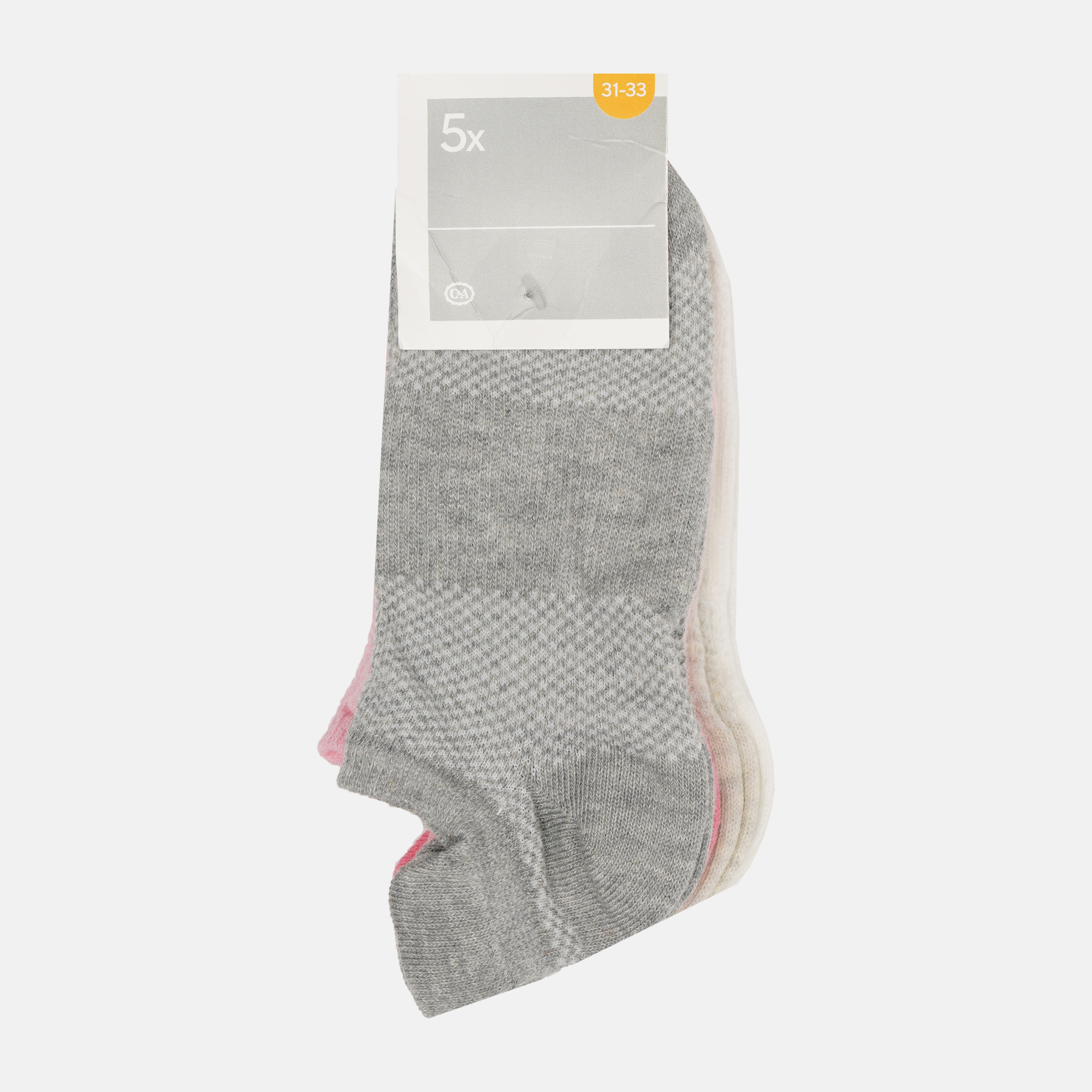 

Набор носков C&A 418-13-64439-500 31-33 5 пар Серый/Розовый/Бежевый