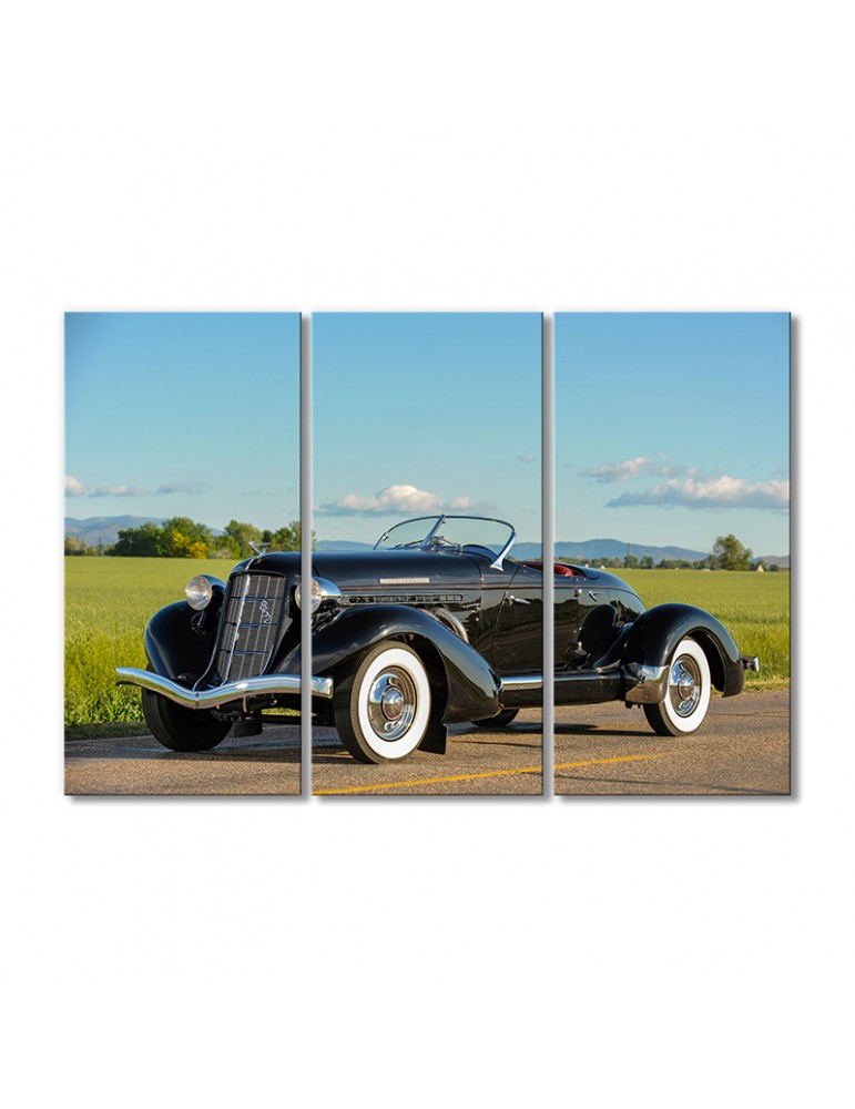 

Модульная картина Artel «1936 год Оберн 852 SC Лодочный Спидстер» 3 модуля 90x135 см