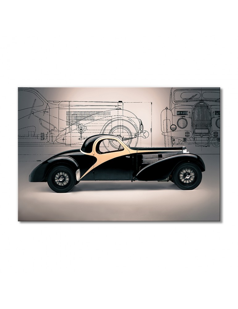 

Модульная картина Artel «1938 Бугатти винтажный» 1 модуль 50x75 см