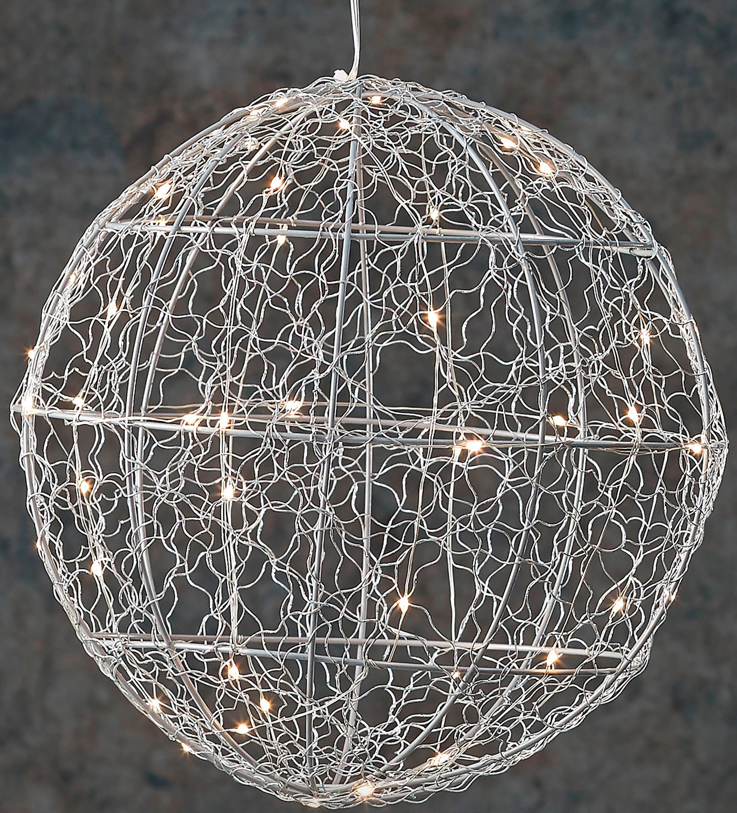 

Шар декоративний Luca Lighting диаметр 25 см 30 led Серебристый (8718861660951)