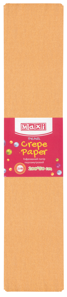 Акция на Набор гофрированной бумаги Maxi 20% 50 х 200 см 10 шт Перламутровой Золотой (MX61618-06) от Rozetka UA