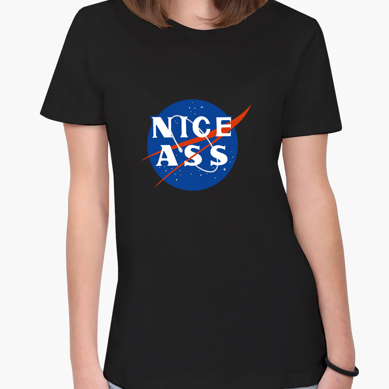 

Футболка женская НАСА (NASA) (8976-2017-5) XXL Черная
