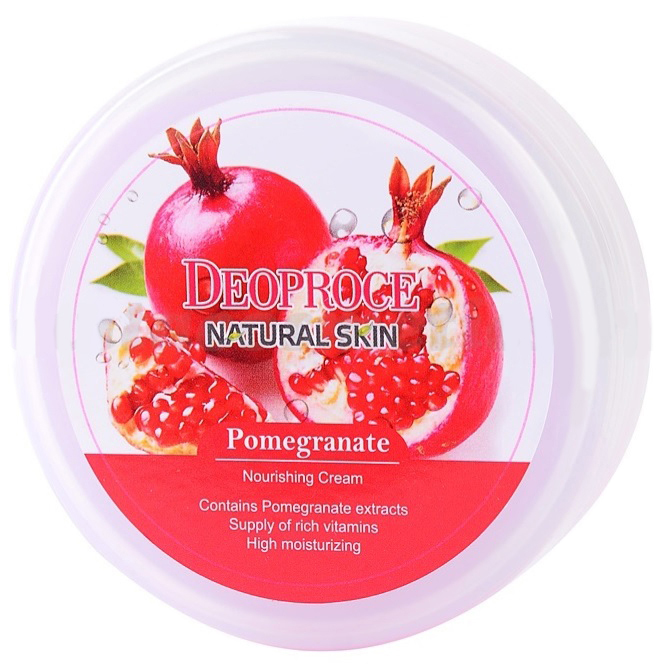 Акция на Антивозрастной регенерирующий крем для лица Deoproce Natural Skin Pomegranate с Гиалуроновой кислотой и Экстрактом Граната и Витамином Е 100 мл (8809240760680) от Rozetka UA