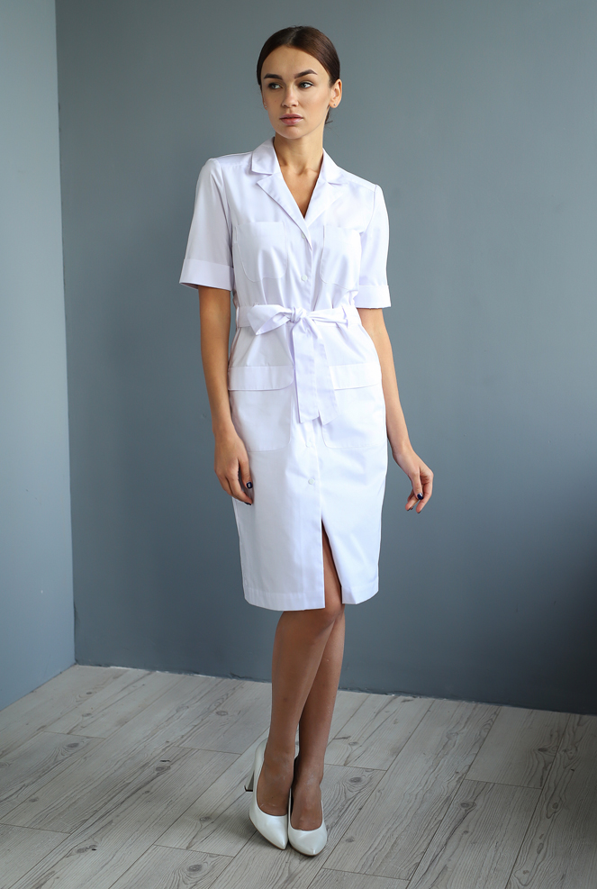 

Женский медицинский халат (белый) "Мадлен" Модный доктор Мадлен  белый 2000000026152, Женский медицинский халат (белый) "Мадлен" Модный доктор Мадлен 40 белый 2000000026152