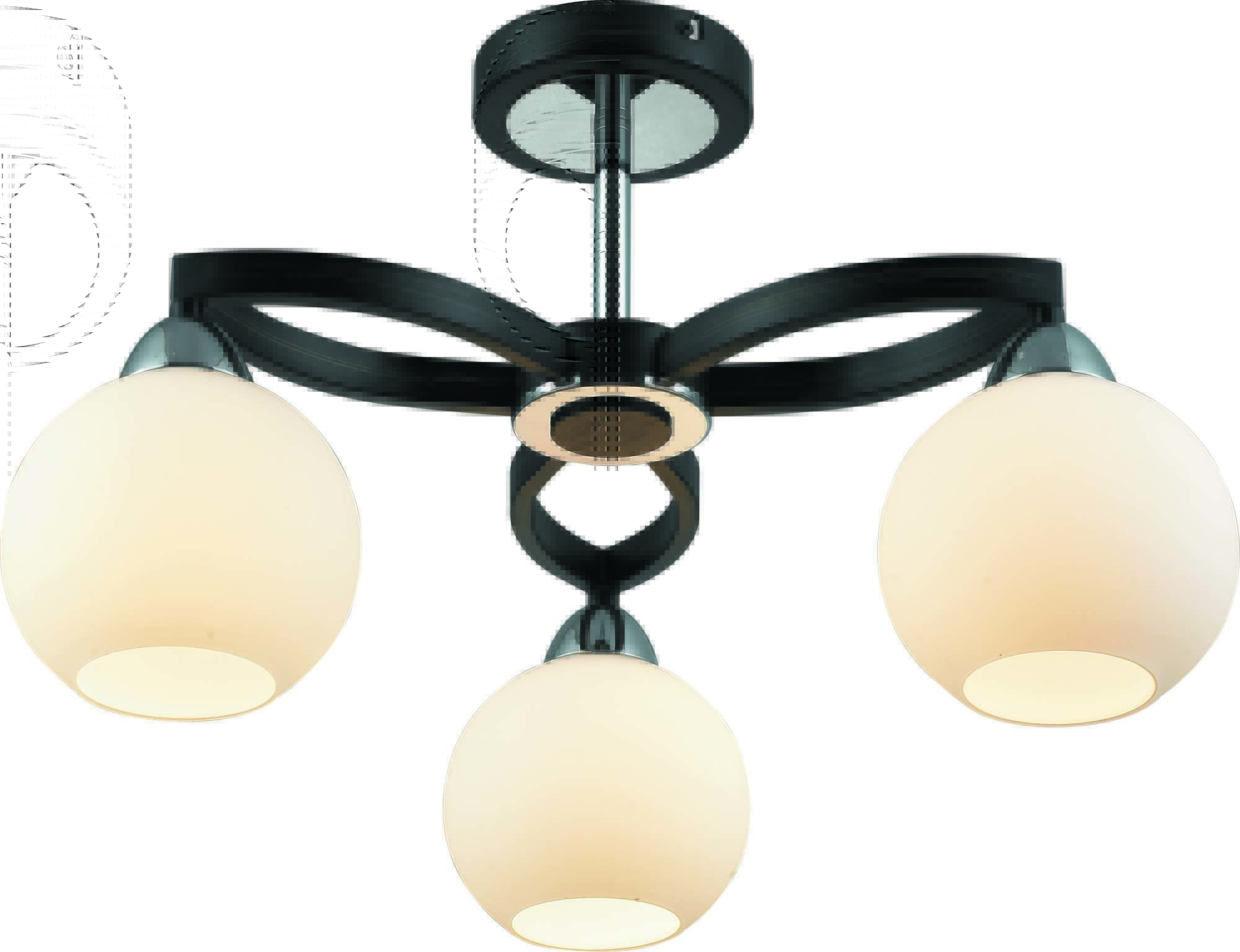 

Потолочный светильник Altalusse INL-9268C-03 Chrome & Dark wengue Е27 3х40Вт