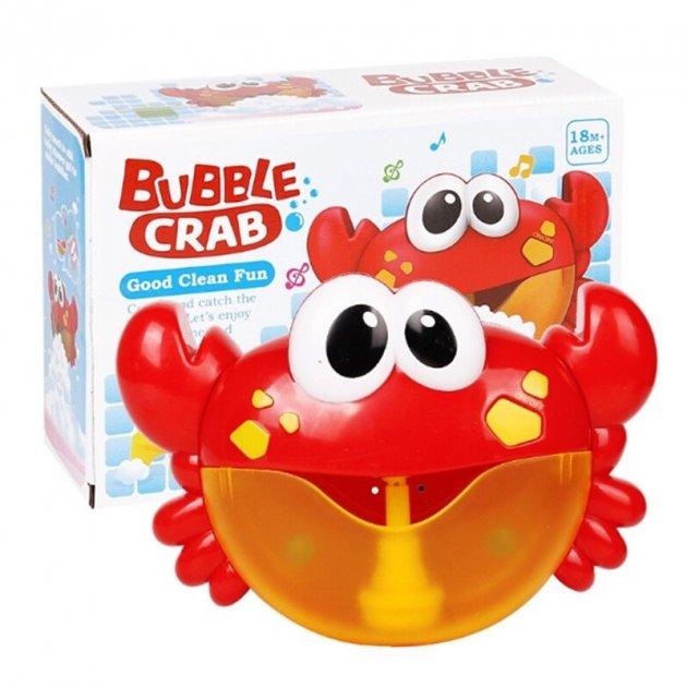 

Музыкальная Игрушка для купания Bubble Crab Крабик пускает пену (мыльные пузыри) - на присосках для ванной