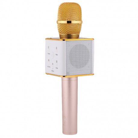 

Беспроводной микрофон караоке Kronos Q7 Bluetooth с чехлом Золото (mn-360)