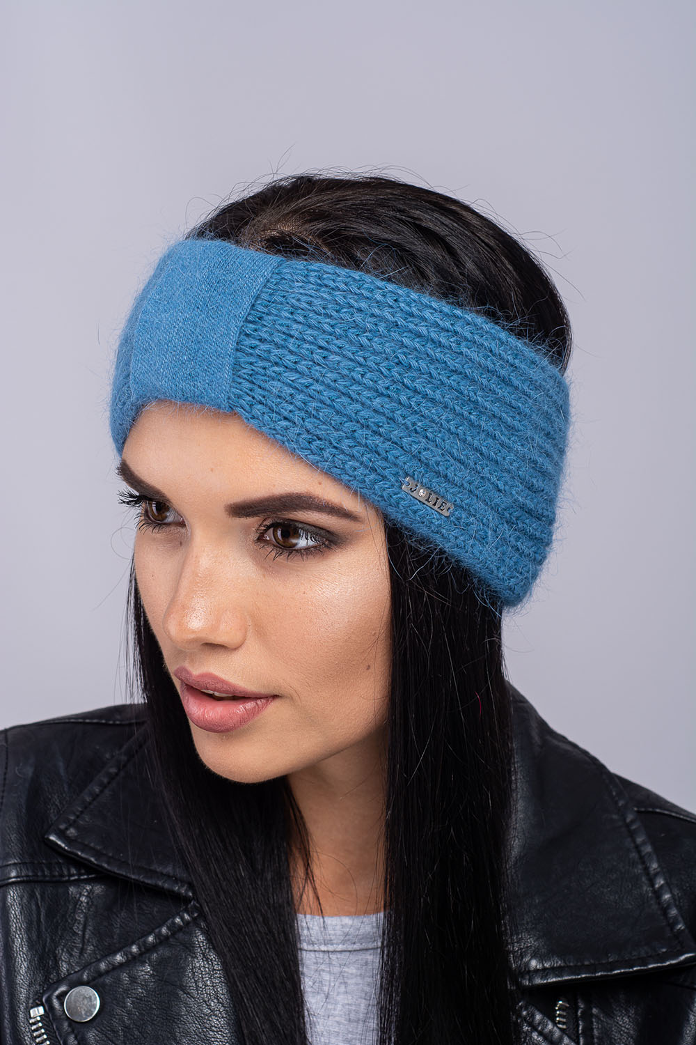 

Женская утепленная повязка на голову Ялта цвет морская волна