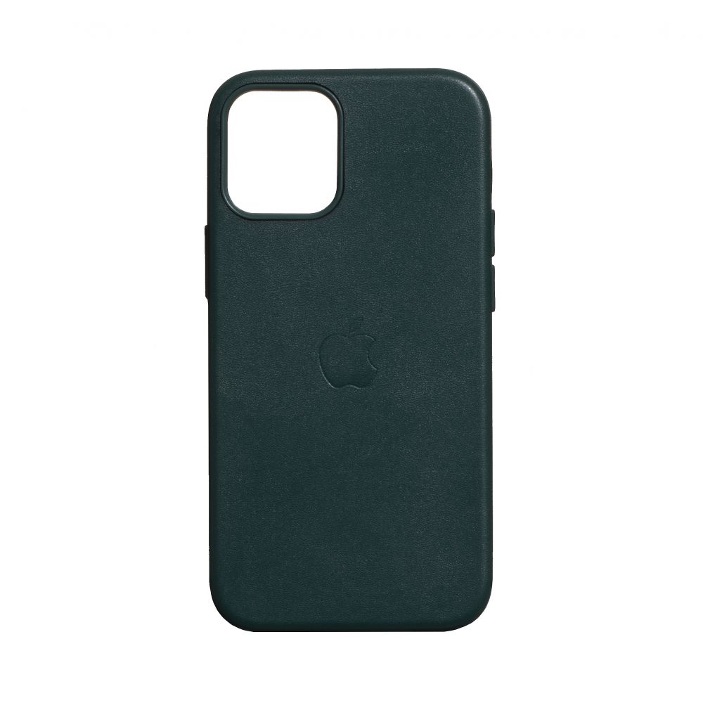 

Чехол-накладка MagSafe Leather Case Full Size для Apple iPhone 12 Mini Forest Green