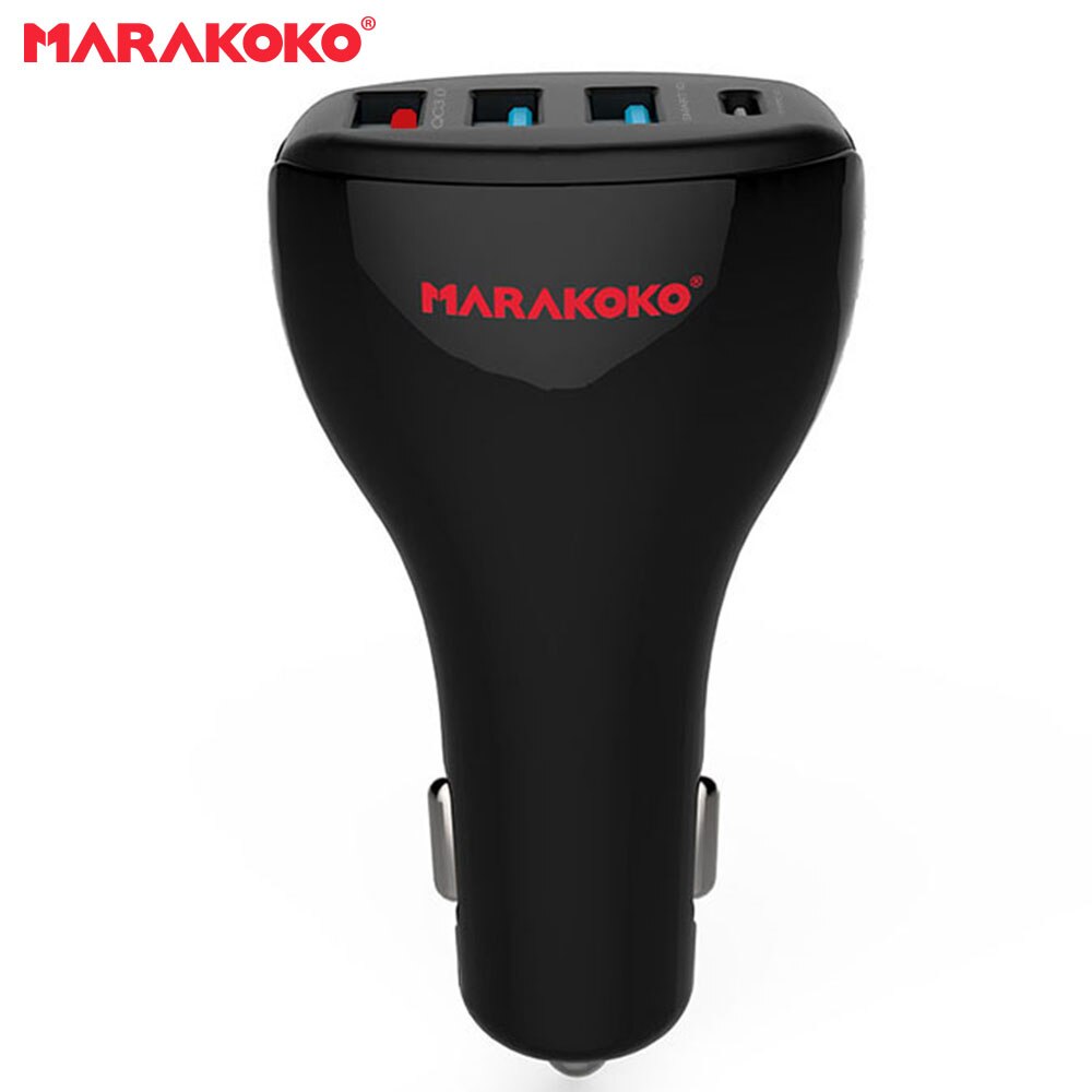 

Автомобильное зарядное устройство MARAKOKO MAC3 4 порта USB Quick Charge 3.0 3A Black - Черное