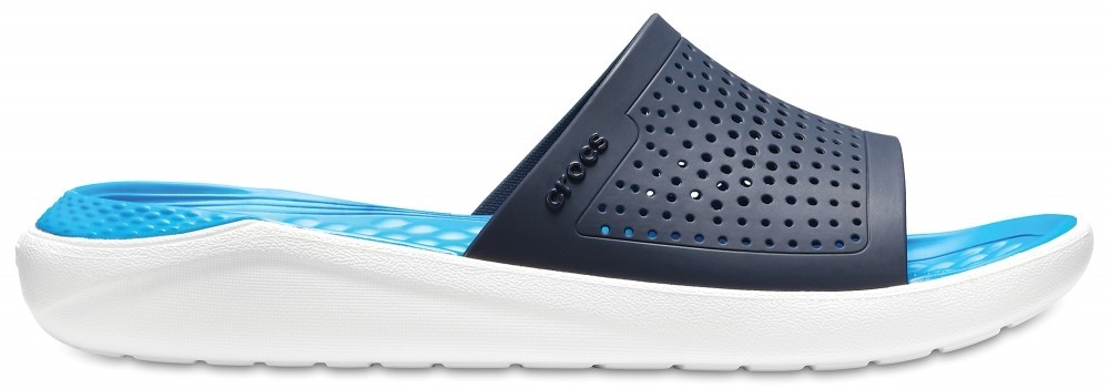 

Шлепанцы Crocs LiteRide Slide 205183-462-M10/W12 43 Черный с голубым