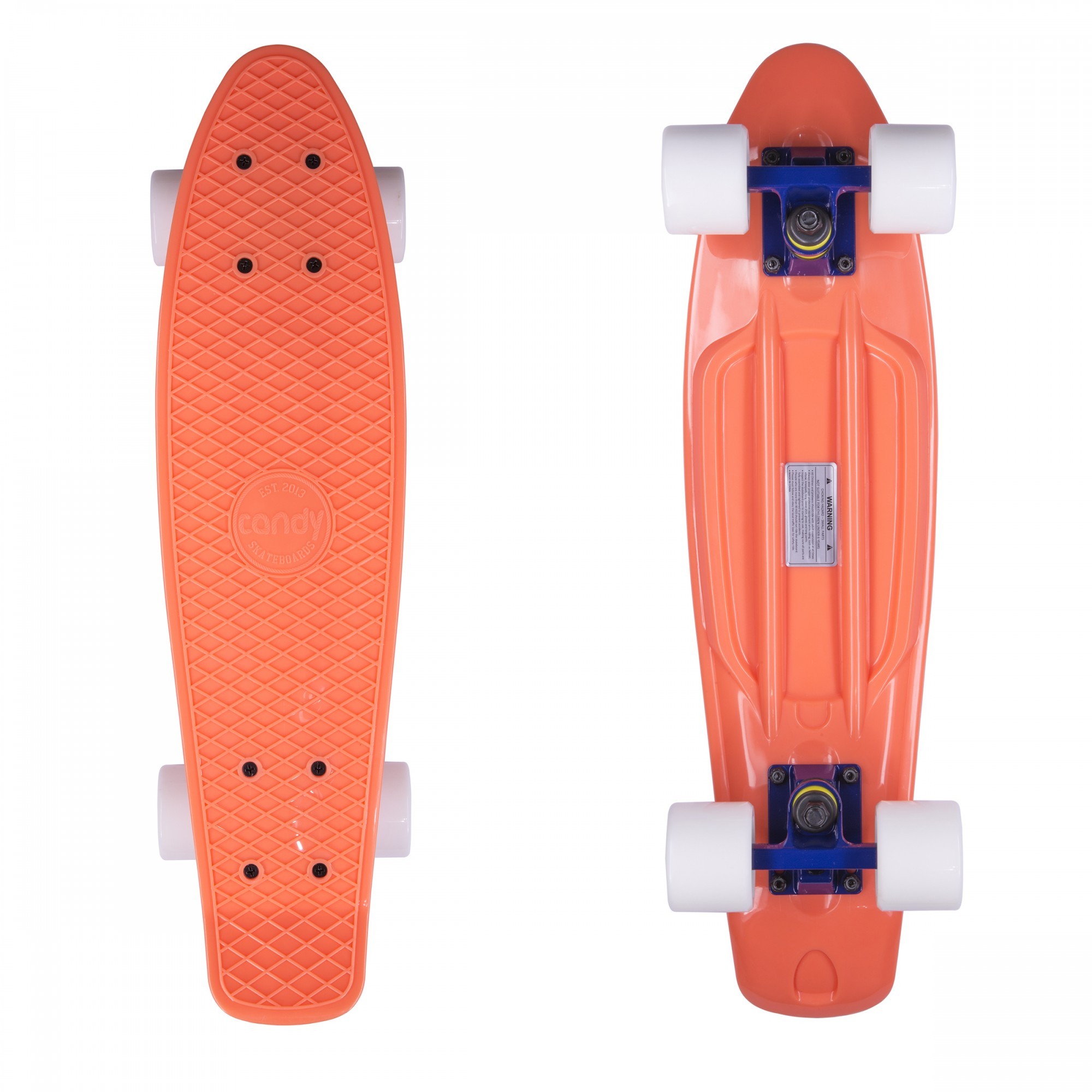 

Пенни борд (скейтборд, круизер) Candy Board 22″ Orange/White 2017