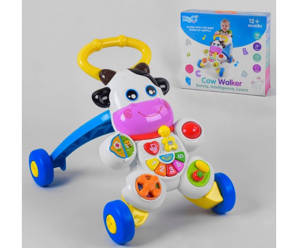 

Музыкальная Каталка-ходунки Коровка WD 3783, развивающая игрушка с подсветкой, от 9 месяцев