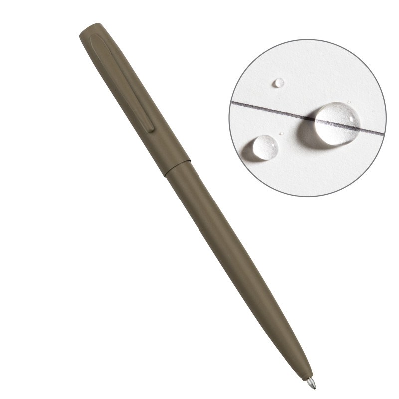

Всепогодная ручка Rite In The Rain 97 Tactical Clicker All Weather Pen Тан (Tan), Чорні чорнила