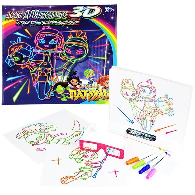 

Доска для 3D рисования Wistmart Сказочный Патруль Magic Drawing Board