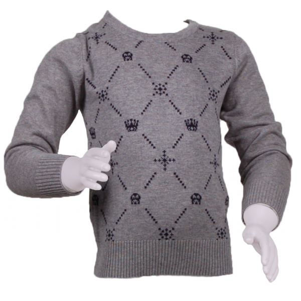 

Свитер для мальчика с рисунком 5 лет (110 см) O 20080-grey серый цвет