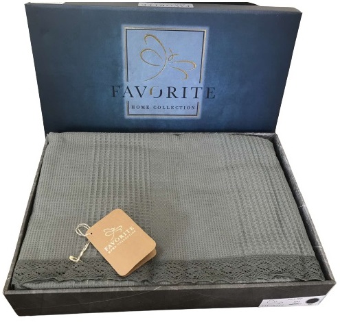 

Вафельная простыня-пике Favorite Gold 200x240 Зеленая (ts-2000100147603)