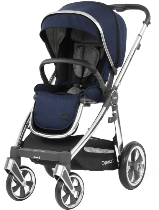 

Прогулочная коляска BabyStyle Oyster 3 Rich Navy Mirror (O3SURI)