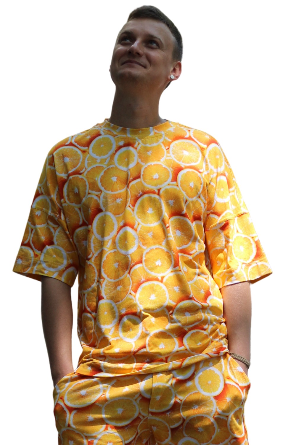 

Футболка мужская Shopchik  oversize с принтом оранжевая, Футболка мужская Shopchik S oversize с принтом оранжевая