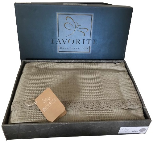 

Вафельная простыня-пике Favorite Gold 200x240 Светло-зеленая (ts-2000100147641)