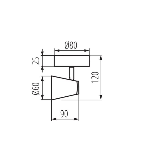 

Спот Kanlux Enali GU10 35W IP20 черный (12043682)