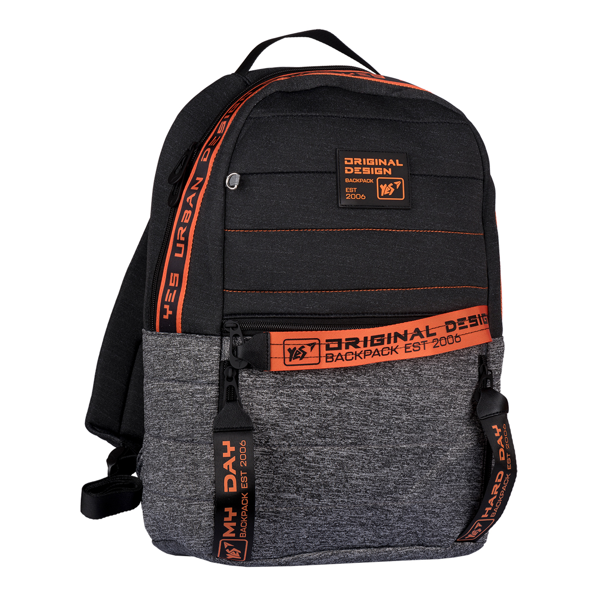 

Школьный рюкзак для мальчика YES T-122 "Urban disign style Orange" с уплотненной спинкой для среднего и старшего школьного возраста