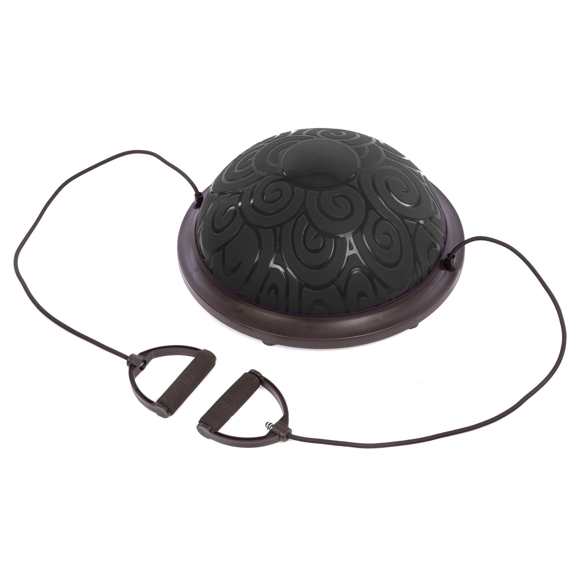 

Балансировочная платформа BOSU с двумя эспандерами Черная (Z-1931-BK)