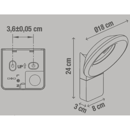 

Бра уличное LED Inspire 1600LM IP54 4000K 16W (12004244)