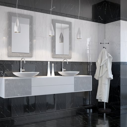 

Плитка настенная Golden Tile Absolute черная 30х60 см 1,44 м.кв. (11255671)