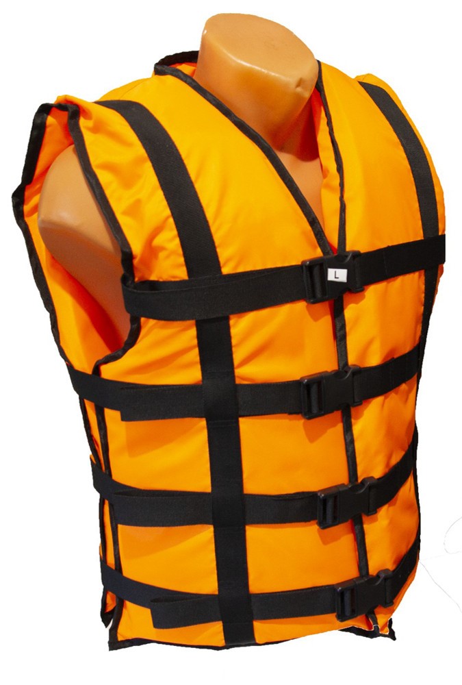 

Жилет страховочный спасательный Life Jacket HYPER Оранжевый L 70-90 кг
