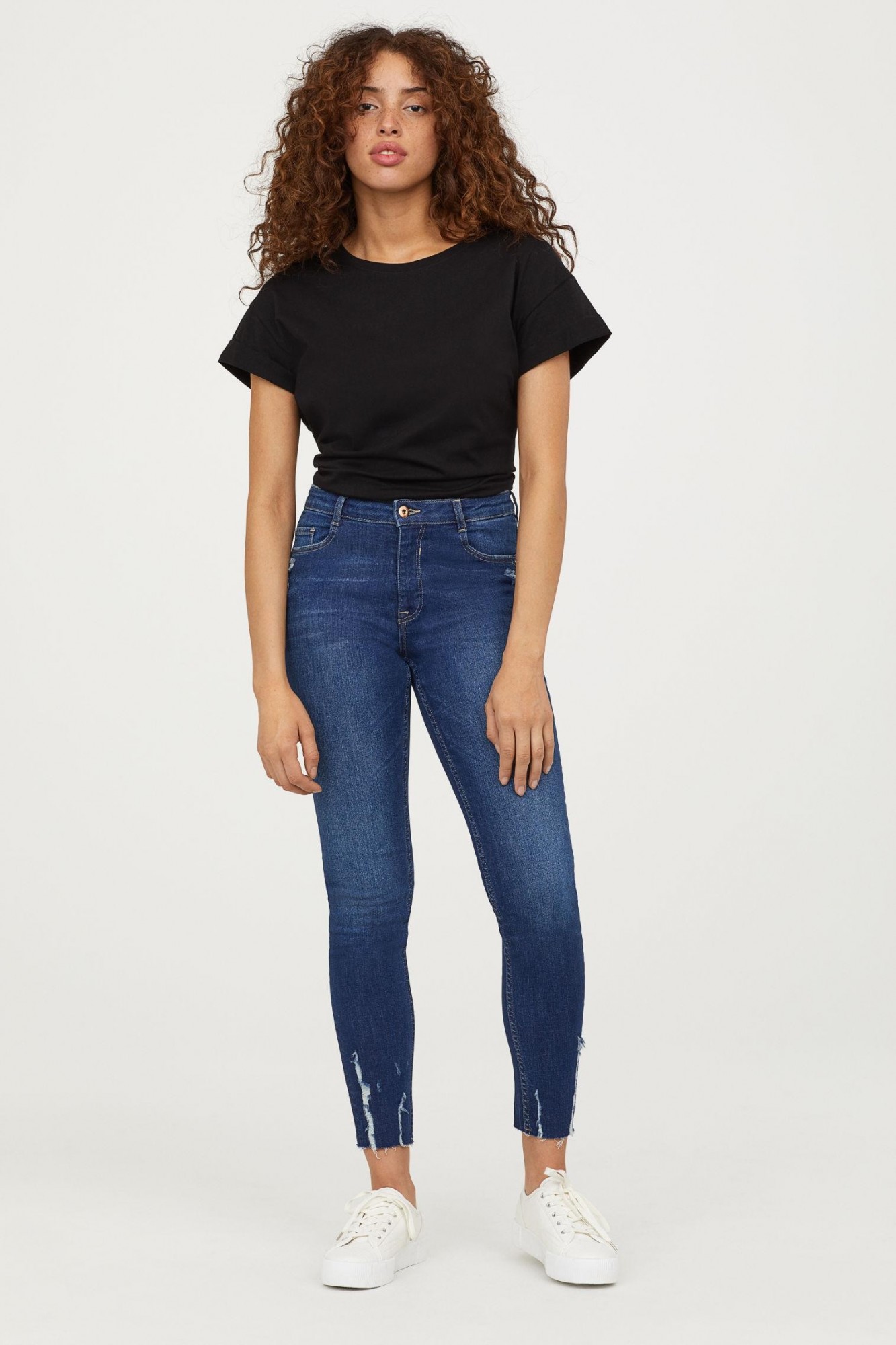 

Джинсы H&M скини  синие 16-0040, Джинсы H&M скини L синие 16-0040