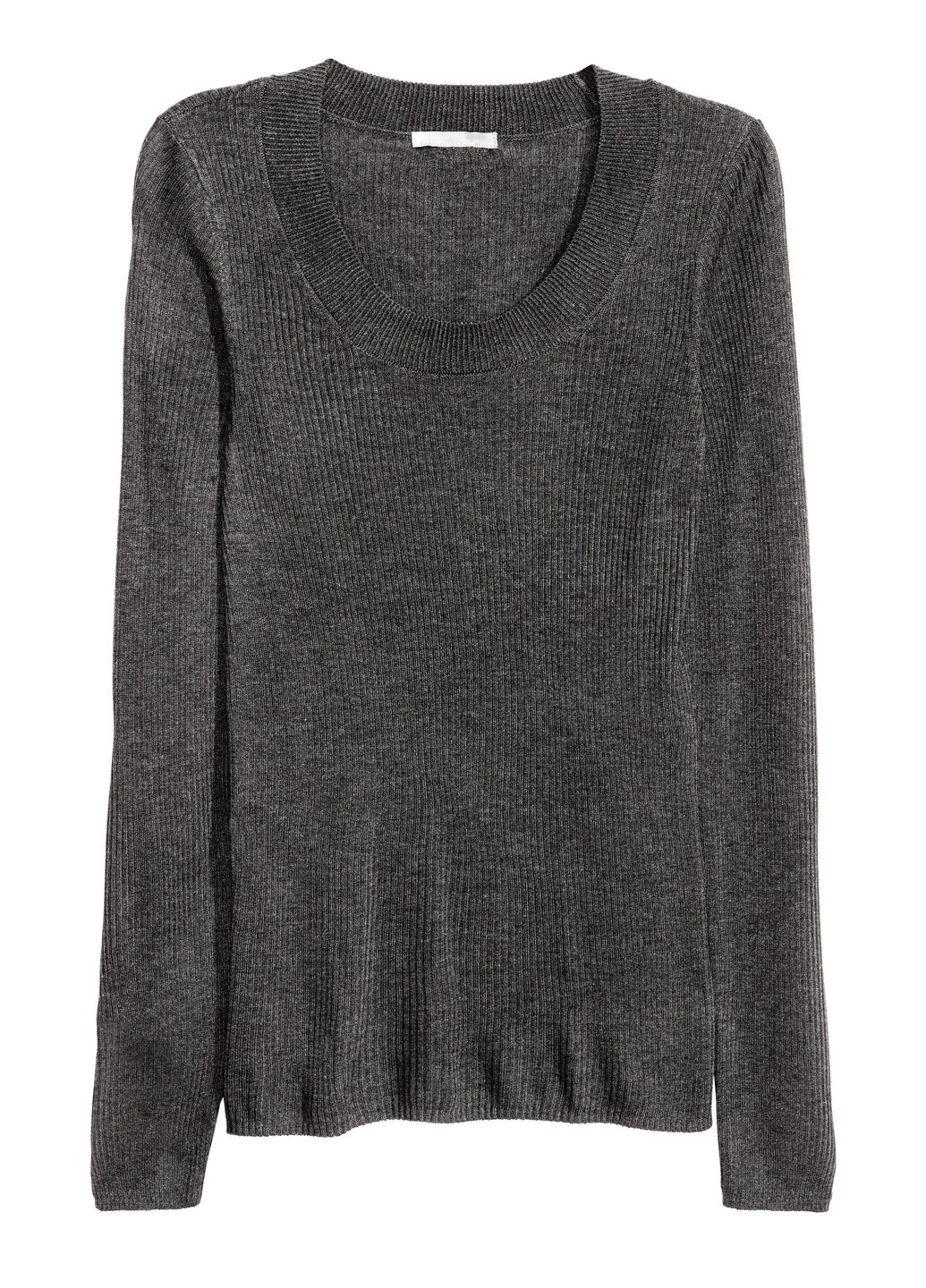 

Джемпер H&M базовый L темно-серый 15-0028