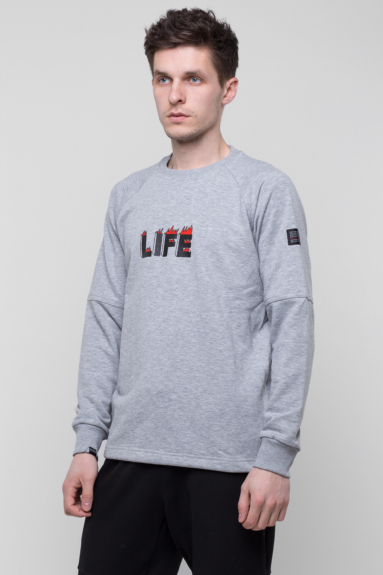 

Свитшот Esthetic Life S Серый