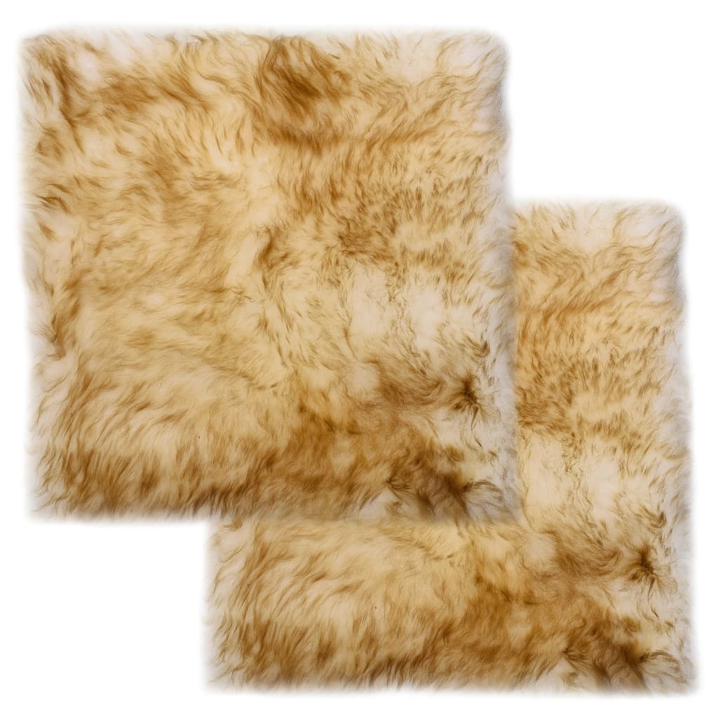

Подушки для стільця Shumee 2 шт. Коричневий меланж 40x40 см овчина 283887