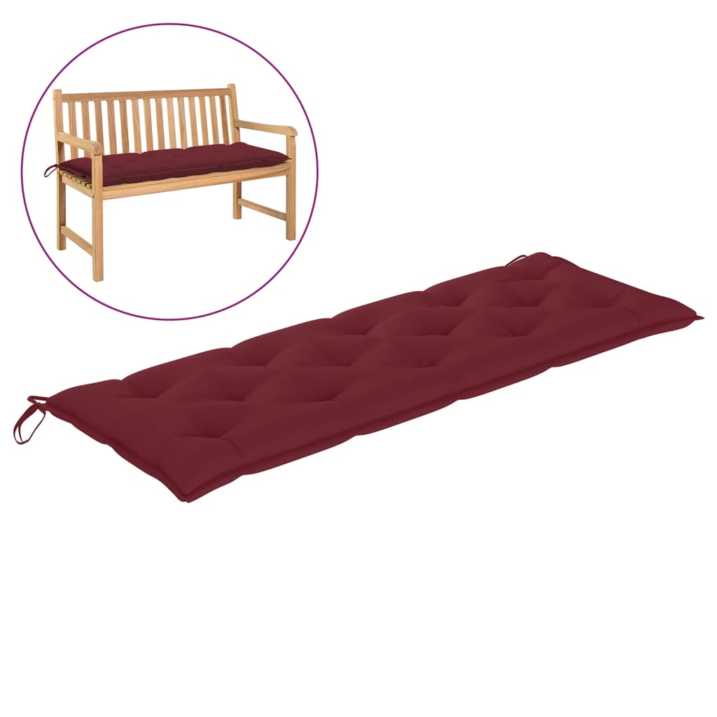

Подушка для садової лавки Shumee червоний колір 150x50x7 см тканина 314965