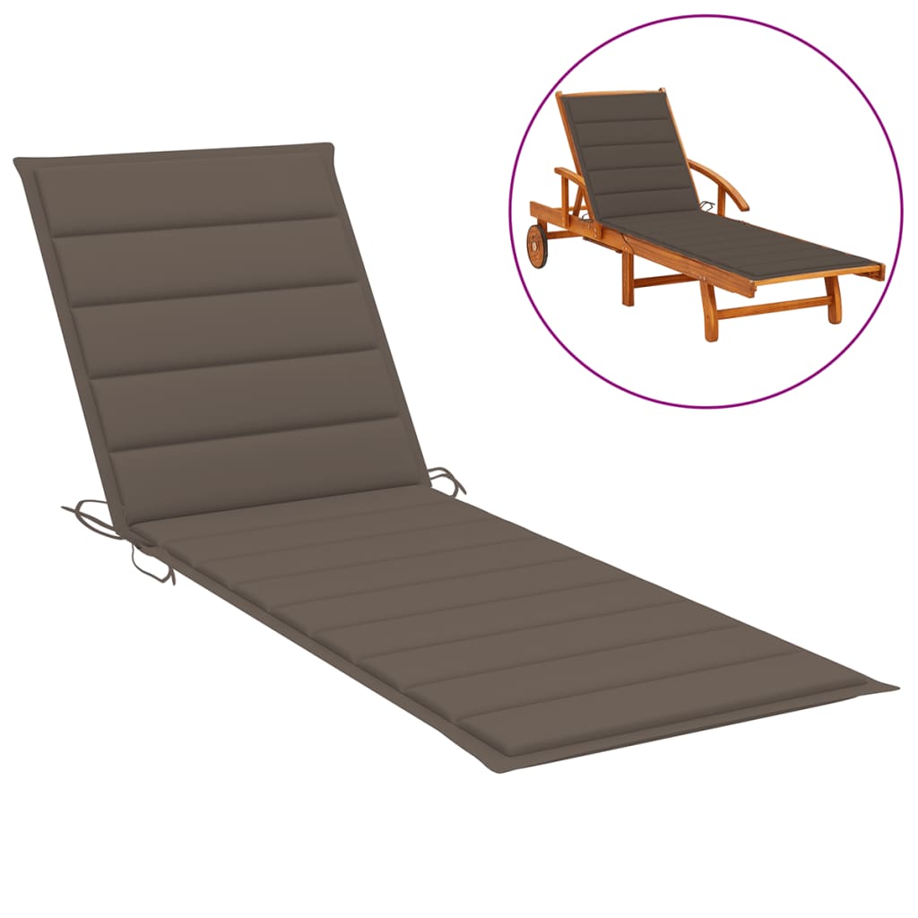 

Подушка для лежака Shumee сіро коричневий колір 200x50x4 см тканина 314196