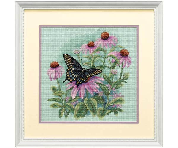 

Набор для вышивания Dimensions Бабочка и ромашки