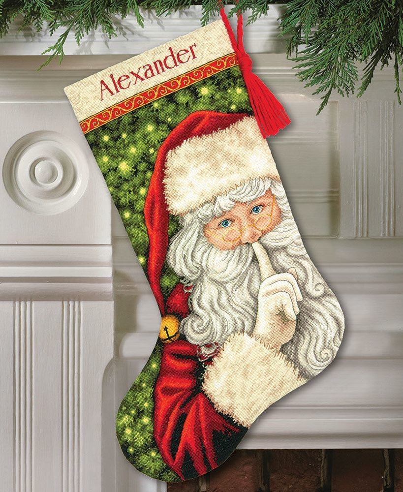 

Набор для вышивания Dimensions Secret Santa Stocking